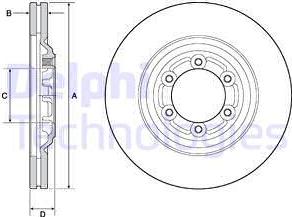 Delphi BG4697C - Bremžu diski www.autospares.lv