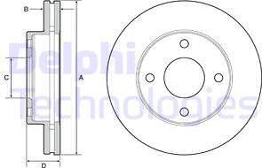 Delphi BG4651C - Bremžu diski autospares.lv