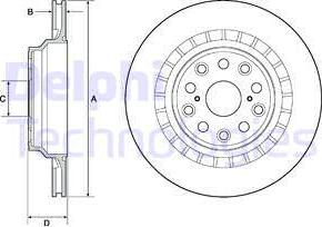 Delphi BG4684C - Bremžu diski www.autospares.lv