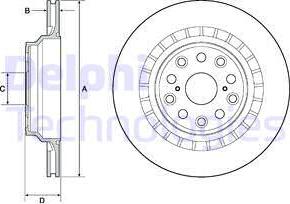 Delphi BG4685C - Bremžu diski www.autospares.lv