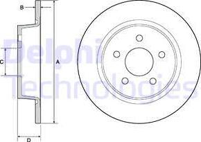 Delphi BG4682 - Bremžu diski autospares.lv