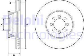 Delphi BG4679C - Bremžu diski www.autospares.lv