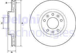 Delphi BG4674C - Bremžu diski autospares.lv