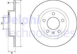 Delphi BG4675 - Bremžu diski www.autospares.lv