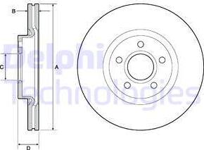 Delphi BG4676C - Тормозной диск www.autospares.lv