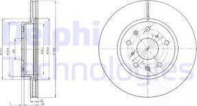 Delphi BG4093C - Bremžu diski www.autospares.lv