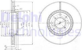 Delphi BG4049C - Bremžu diski www.autospares.lv