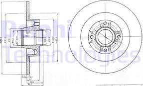 Delphi BG4044 - Bremžu diski autospares.lv