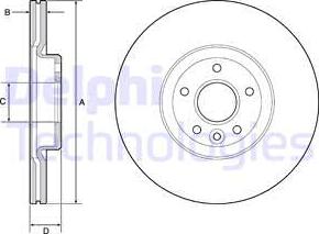 Delphi BG4056 - Bremžu diski autospares.lv