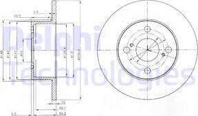 Delphi BG4050 - Bremžu diski autospares.lv