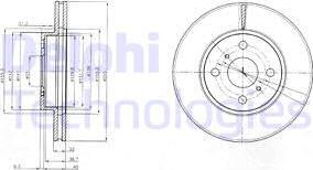 Delphi BG4053 - Bremžu diski www.autospares.lv