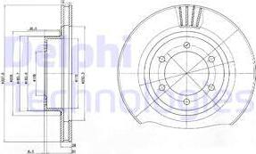 Delphi BG4052 - Bremžu diski www.autospares.lv