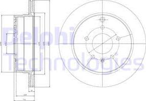 Delphi BG4069 - Bremžu diski www.autospares.lv