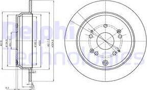 Delphi BG4064 - Bremžu diski www.autospares.lv