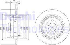 Delphi BG4063 - Brake Disc www.autospares.lv