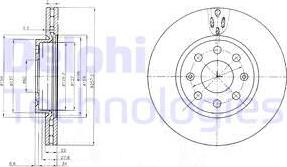 Delphi BG4004C - Bremžu diski autospares.lv