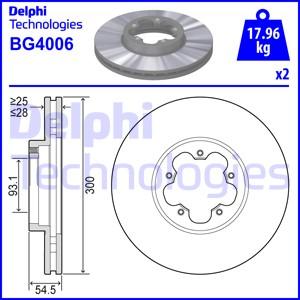 Delphi BG4006 - Bremžu diski www.autospares.lv