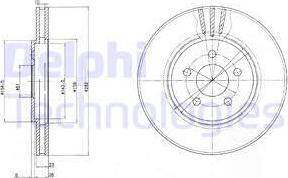 Delphi BG4000 - Bremžu diski www.autospares.lv