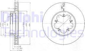 Delphi BG4007 - Bremžu diski www.autospares.lv