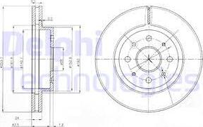 Delphi BG4019 - Bremžu diski www.autospares.lv