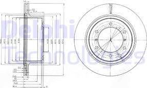 Delphi BG4014 - Bremžu diski www.autospares.lv