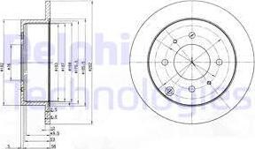 Delphi BG4010 - Bremžu diski www.autospares.lv