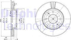 Delphi BG4013 - Bremžu diski www.autospares.lv