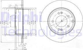 Delphi BG4012 - Bremžu diski www.autospares.lv