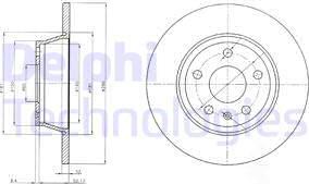 Delphi BG4089 - Bremžu diski www.autospares.lv