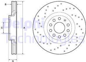 Delphi BG4086 - Bremžu diski autospares.lv