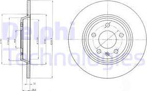 Delphi BG4081 - Тормозной диск www.autospares.lv