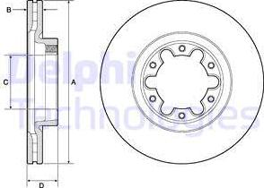 Delphi BG4039 - Bremžu diski autospares.lv