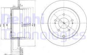 Delphi BG4035 - Bremžu diski www.autospares.lv