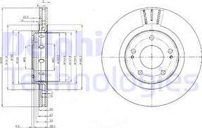 Delphi BG4038 - Bremžu diski autospares.lv