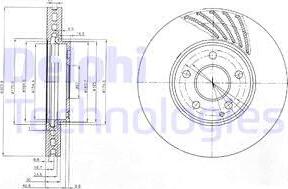 Delphi BG4029 - Bremžu diski www.autospares.lv