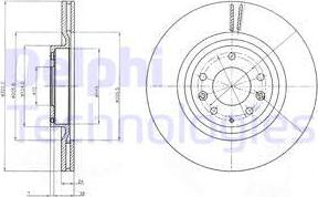 Delphi BG4028 - Bremžu diski www.autospares.lv