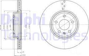 Delphi BG4079 - Тормозной диск www.autospares.lv