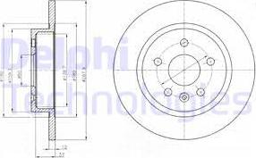 Delphi BG4199-C - Bremžu diski www.autospares.lv