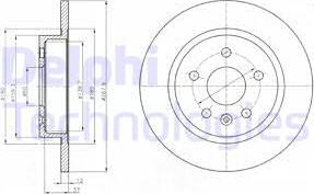 Delphi BG4199-C - Bremžu diski www.autospares.lv