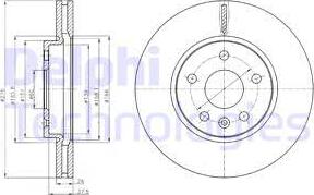 Delphi BG4191-C - Bremžu diski autospares.lv