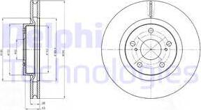 Delphi BG4192 - Bremžu diski autospares.lv