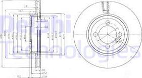 Delphi BG4146C - Bremžu diski www.autospares.lv