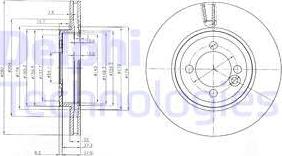 Delphi BG4146 - Bremžu diski www.autospares.lv