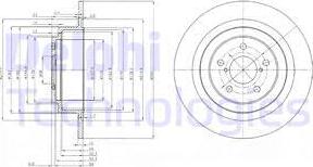 Delphi BG4154 - Bremžu diski www.autospares.lv