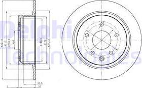 Delphi BG4108C - Bremžu diski www.autospares.lv