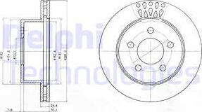 Delphi BG4103 - Bremžu diski www.autospares.lv