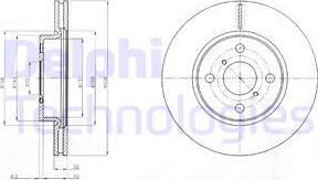 Delphi BG4116C - Bremžu diski www.autospares.lv