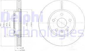 Delphi BG4189C-18B1 - Bremžu diski autospares.lv