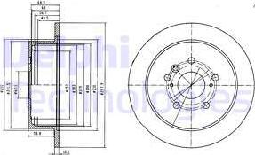 Delphi BG4180 - Bremžu diski www.autospares.lv