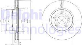 Delphi BG4139 - Тормозной диск www.autospares.lv